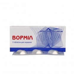 Вормил (аналог Альдазол, Альбендазол) жевательные таблетки 400 мг N3 в Липецке и области фото